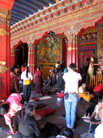 Pilgrims at the sacred Jokhang Temple