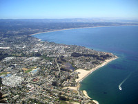 View of Monterey Bay from above Santa Cruz.