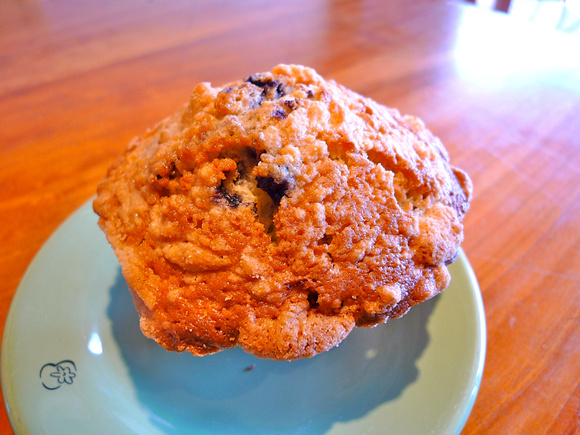 A simple, but a well-made blueberry muffin