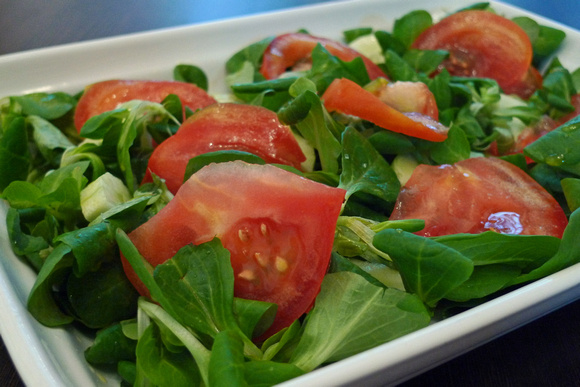 Tanya's Tomato and Mache Salad