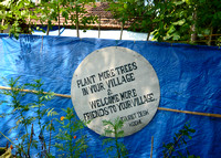 Sign in a village in Backwaters