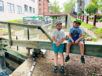 Week 17, April 24: a motorcade, a date, dogs in the park, ducks on the mall, dinner on the canal, and rock climbing in Rockville