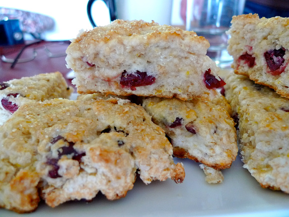 Orange cranberry scones