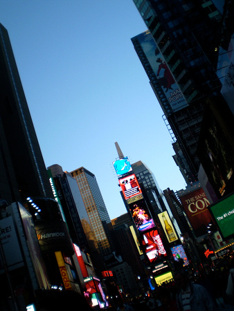 Sat night in Times Sqr