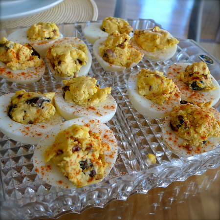Mushroom & paprika deviled eggs