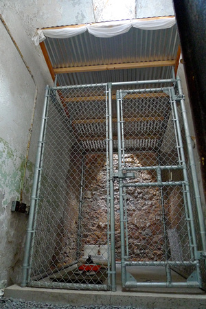Exhibit: GTMO Camp X-Ray cell built inside the ESP cell