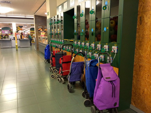 Supermarket cart parking