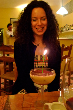Birthday candle blowing