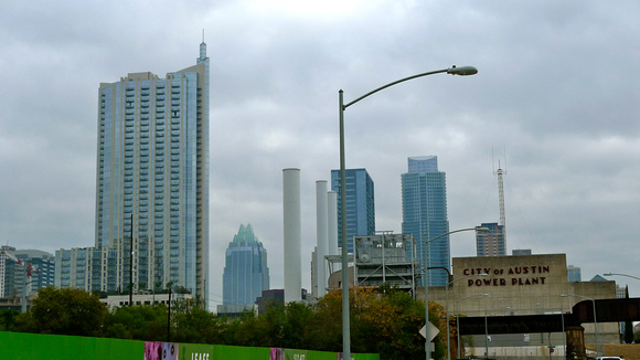 Austin skyline as viewed from the Lamar Blbd