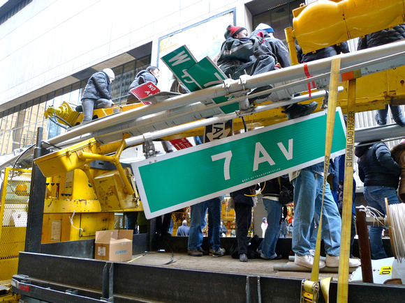 And a folding street sign