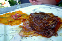 Wild Boar Layered with Potatoes in Gravy