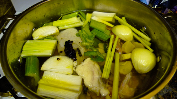 My Lemongrass Passover Chicken Stock