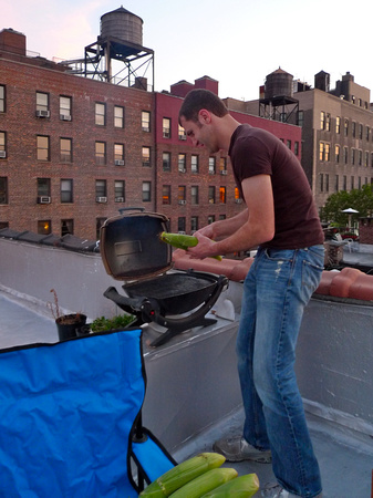 Setting up grill