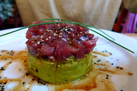 Fresh Tuna Over Zesty Avocado Puree