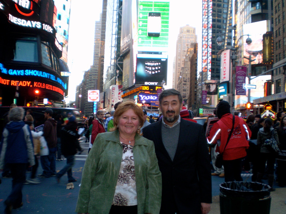 Sat night in Times Sqr