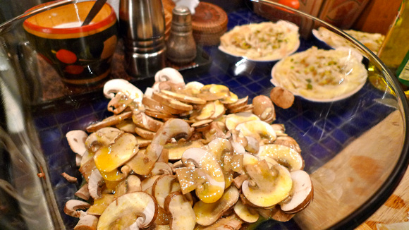 Dressed mushrooms